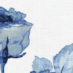 Salcombe Rose Mid Blue Cushions