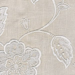 Celeste Linen Embroidery Silver Cushions
